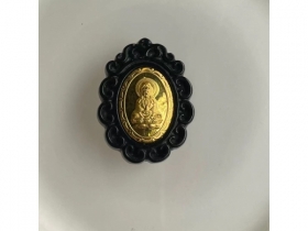 26号墨翠千足金观音