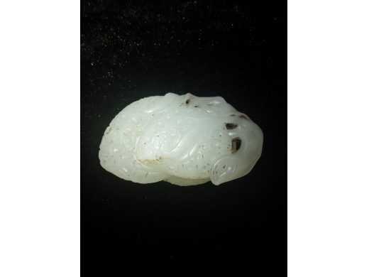 双荔白玉挂件