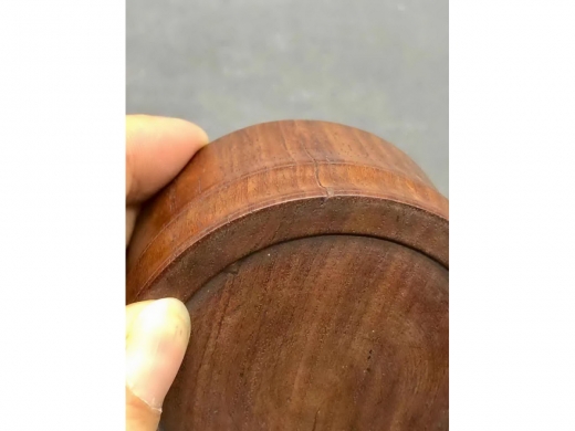 红木竹节型整挖水盂