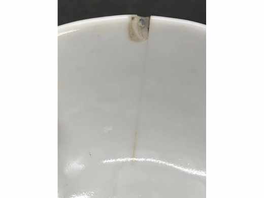 青花山水纹茶盏