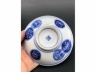 青花福寿纹盖碗