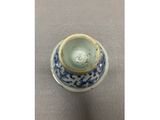 青花高足盘