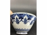 青花花蝶璎珞纹斗笠茶盏