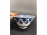 青花花蝶璎珞纹斗笠茶盏