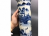 青花山水纹花插