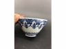 青花花蝶璎珞纹斗笠茶盏