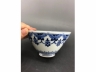 青花花蝶璎珞纹斗笠茶盏