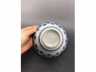 青花花蝶璎珞纹斗笠茶盏