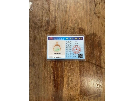 30号18K金翠小佛