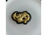 46墨翠千足金凤牌
