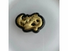 46墨翠千足金凤牌