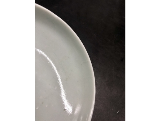青花诗文盖碗