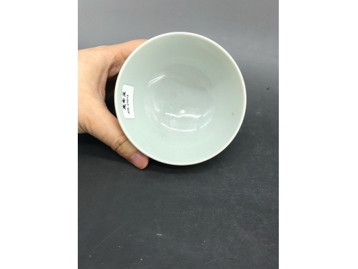 青花皮球花茶盏