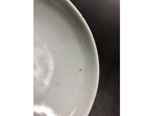 青花诗文盖碗