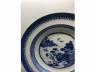 青花楼阁山水纹折沿盘