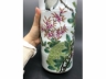 浅绛彩花鸟竹节帽筒