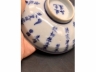 青花诗文盖碗