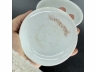 珊瑚红釉剔刻寿字纹盖碗