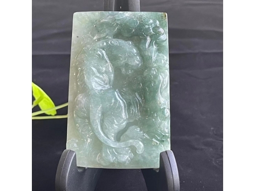 28虎纹砚屏
