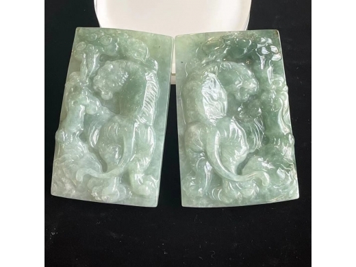 28虎纹砚屏