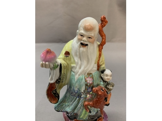 粉彩寿星