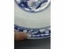 青花人物折沿大碗