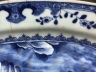 青花山水人物椭圆大盘