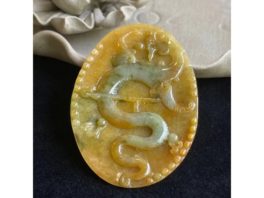 07黄翡龙牌