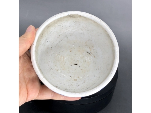 青花山水纹研钵