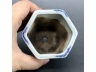 青花花卉纹小花盆