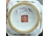 粉彩井栏花虫纹四方倭角碟