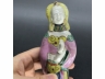 粉彩仕女瓷塑