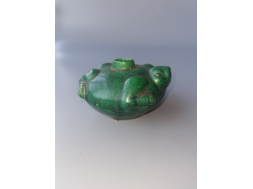 绿釉长寿龟水盂