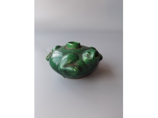 绿釉长寿龟水盂