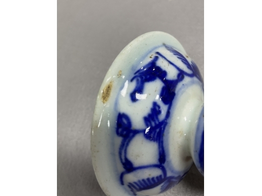 青花高足盘