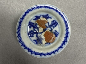 青花高足盘