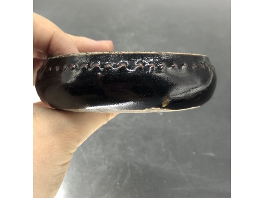 酱釉鼓式瓷砚