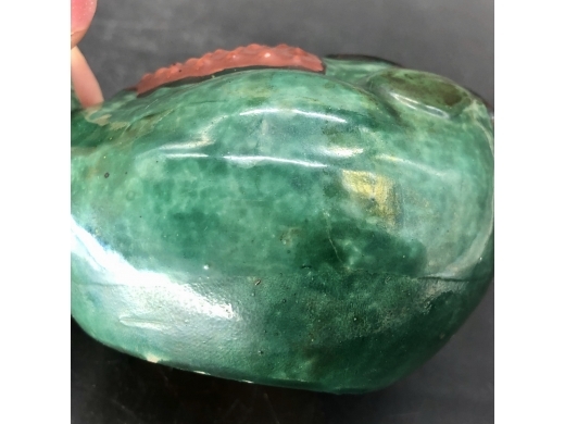 粉彩石榴供果