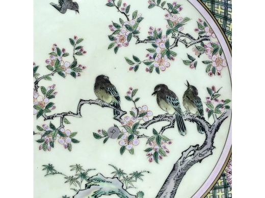 粉彩花鸟纹盘