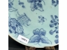 豆地淡描花蝶纹大盘