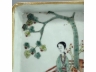粉彩仕女童子茶盘