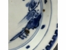 青花山水纹碟