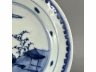 青花山水纹碟