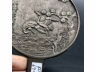白铜松鹤纹带柄铜镜