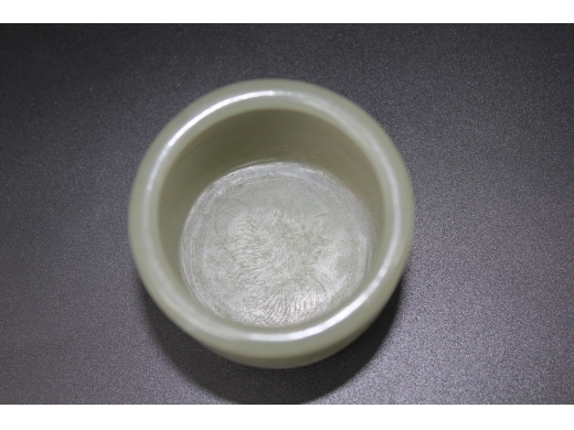 青玉刻山水诗文琴炉