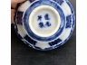 青花寿字纹八方茶盏