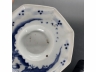 青花八方渔樵耕读盖碗