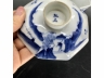 青花八方渔樵耕读盖碗