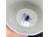 青花寿字纹八方茶盏