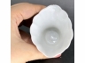 德化窑白釉龙鹤梅桩杯